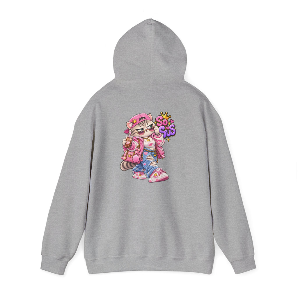 Kawaii So Sus Cat Hoodie – Cute Anime Streetwear Sweatshirt