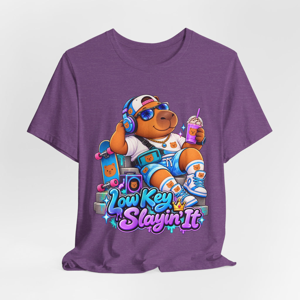 Low Key Slayin' It Capybara T-Shirt