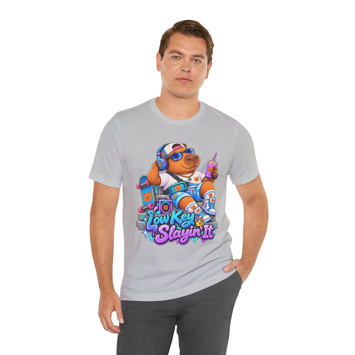 Low Key Slayin' It Capybara T-Shirt