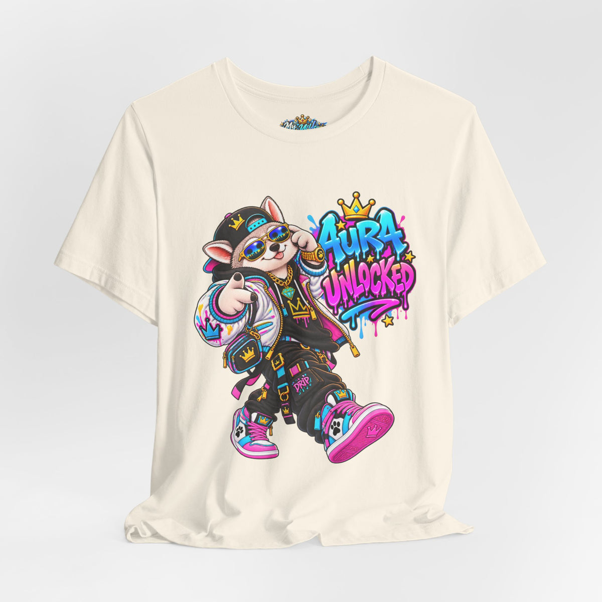 Jynx Alaskan Husky — "Aura Unlocked" Streetwear Graphic Tee