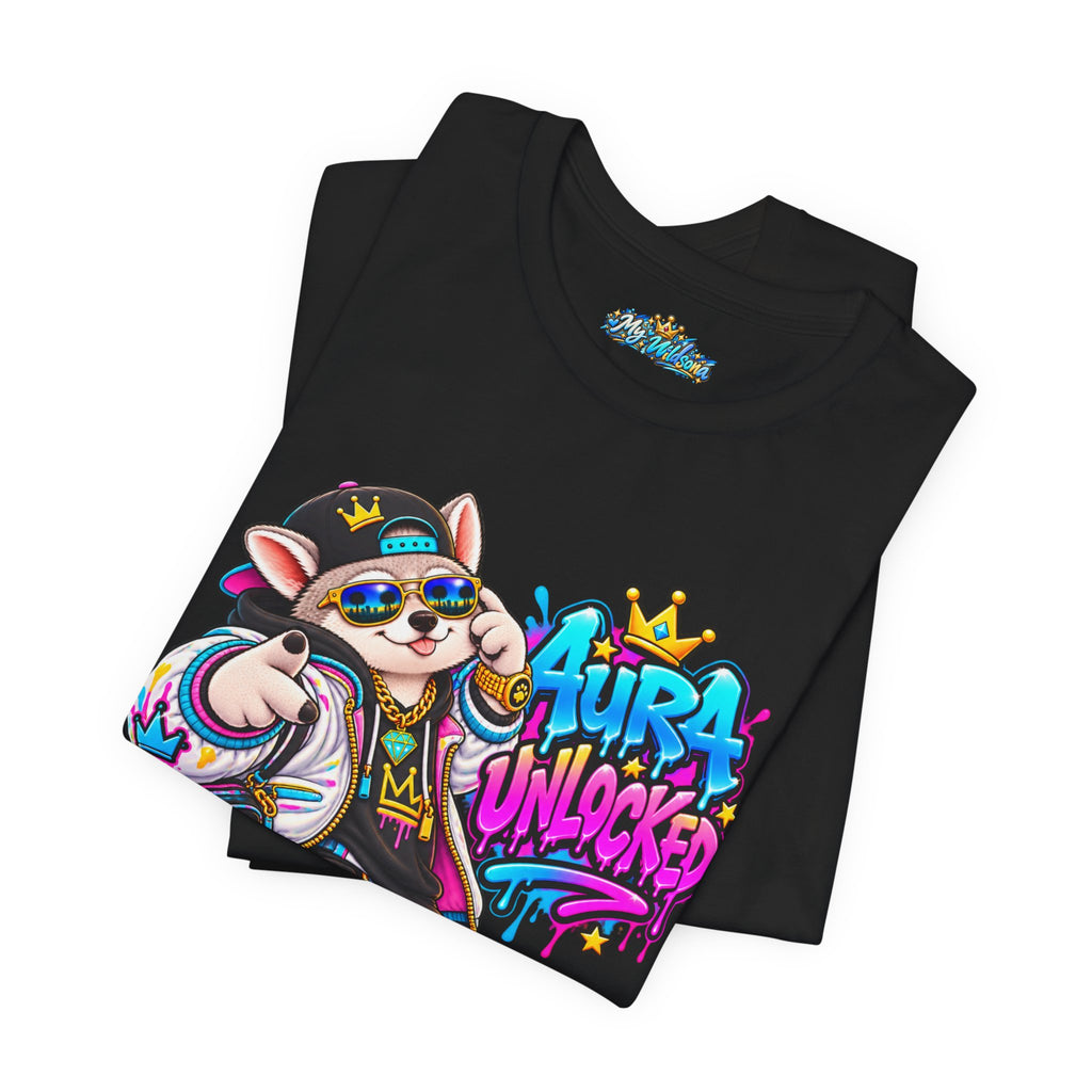 Jynx Alaskan Husky — "Aura Unlocked" Streetwear Graphic Tee