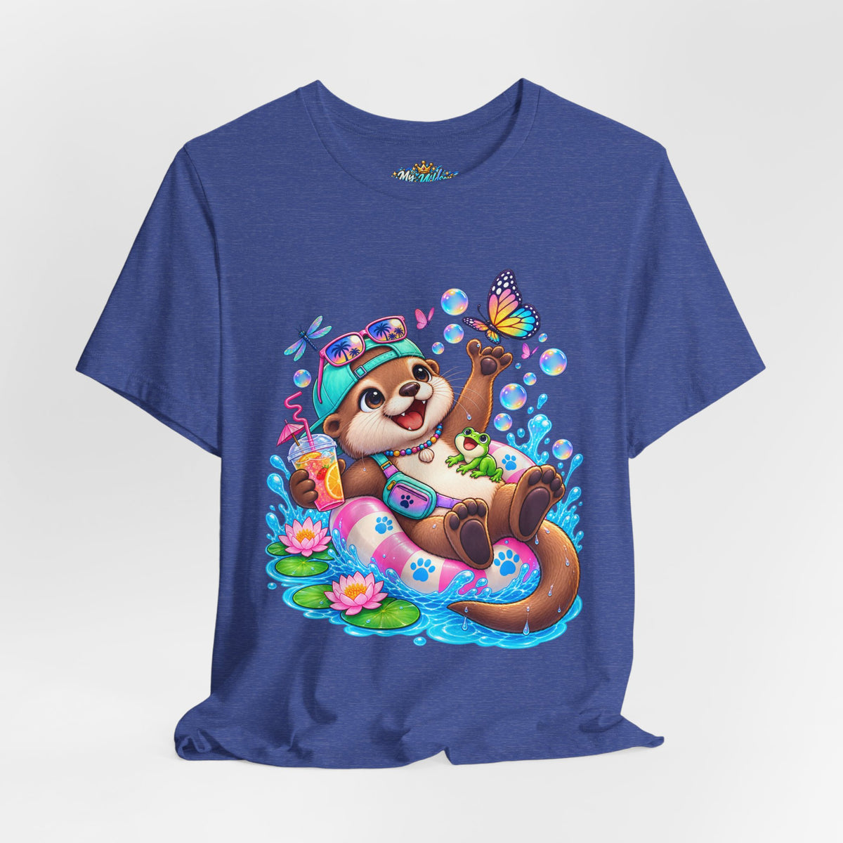 Otter Floatie T-Shirt — Cute Summer Otter with Butterfly Tee