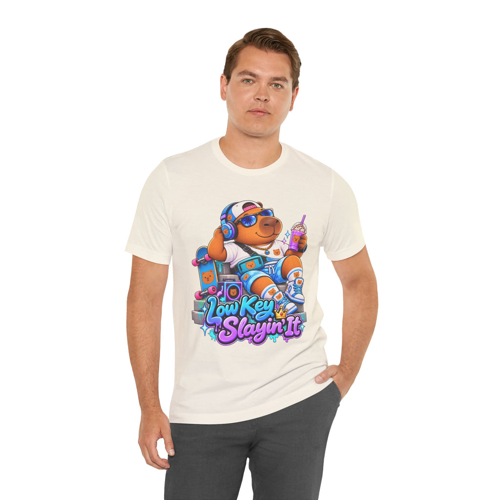 Low Key Slayin' It Capybara T-Shirt