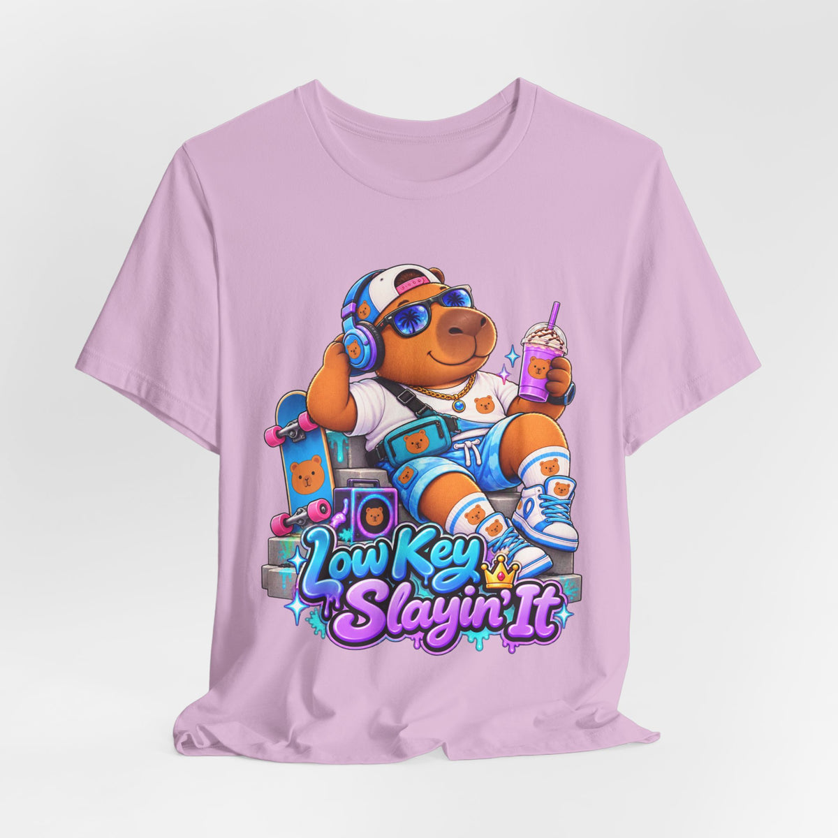 Low Key Slayin' It Capybara T-Shirt