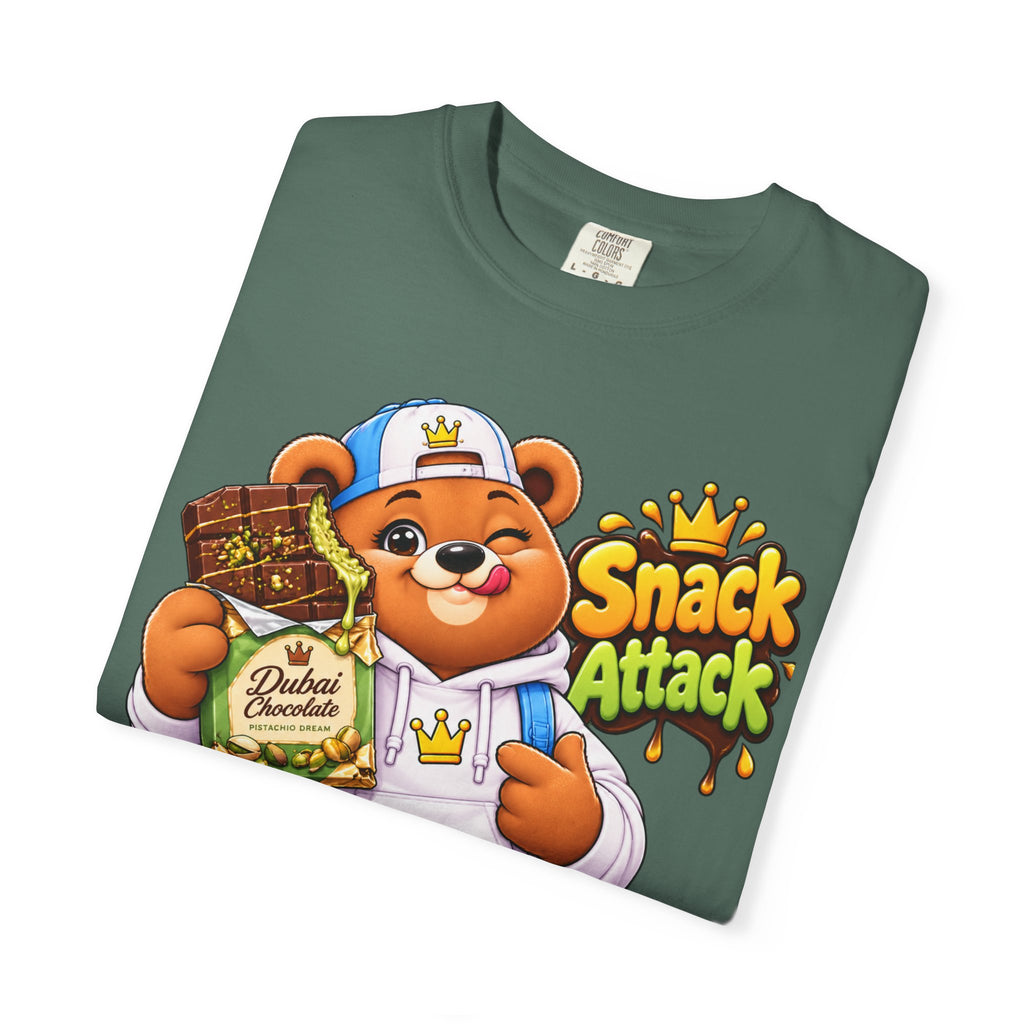 Snack Attack Bear T-Shirt — Cute Skateboarder Graphic Tee