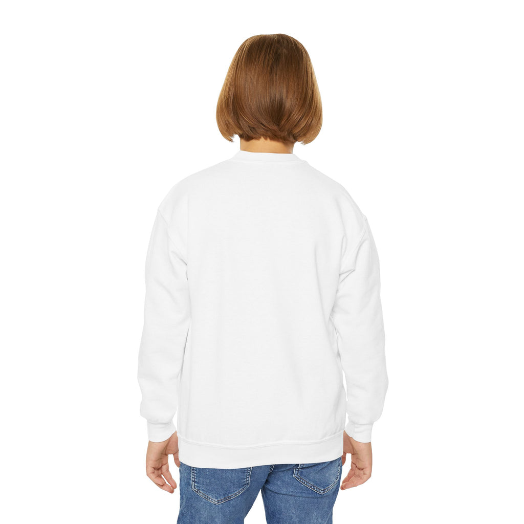 Youth Crewneck Sweatshirt — 'Low Key Slayin' It' Chill Capybara Lounge Pullover