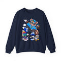 Mischievous Raccoon Crewneck Sweatshirt — Cute Kawaii Cartoon Graphic