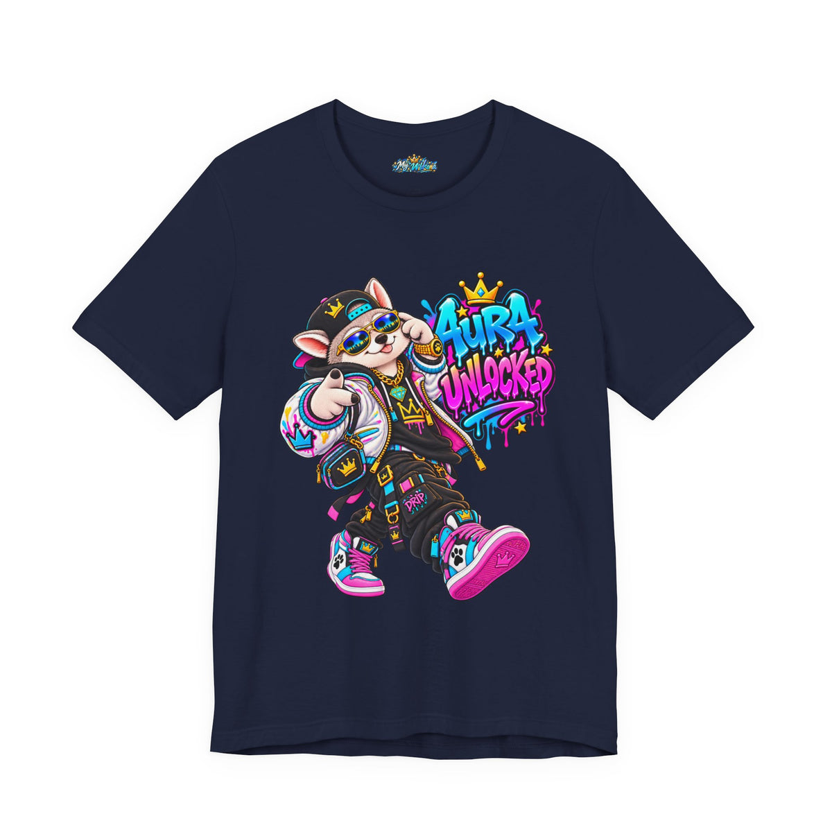 Jynx Alaskan Husky — "Aura Unlocked" Streetwear Graphic Tee