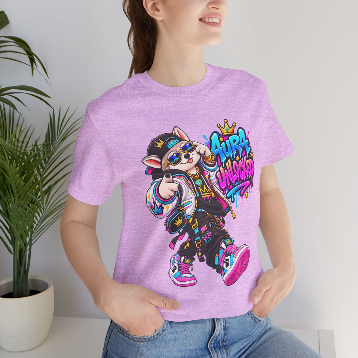 Jynx Alaskan Husky — "Aura Unlocked" Streetwear Graphic Tee