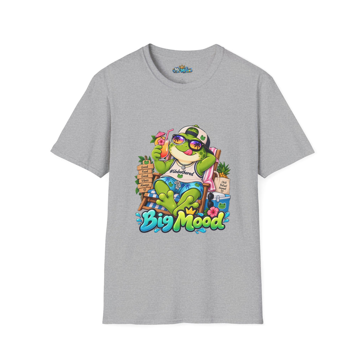 Big Mood Frog T-Shirt — Chill Cartoon Frog Graphic Tee