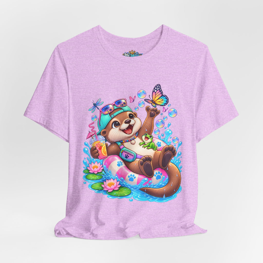Otter Floatie T-Shirt — Cute Summer Otter with Butterfly Tee