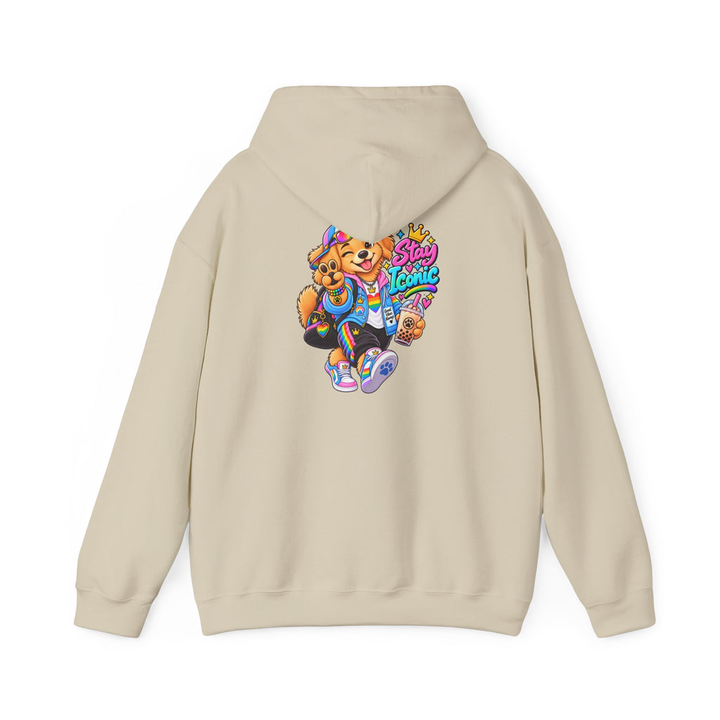 Hoodie — Colorful Big Personality Stay Iconic Pup Graphic