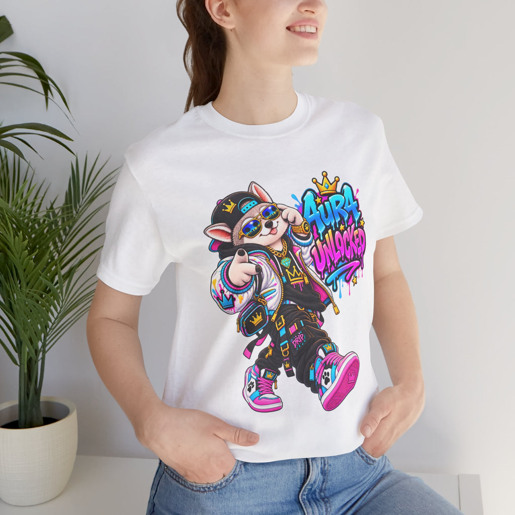 Jynx Alaskan Husky — "Aura Unlocked" Streetwear Graphic Tee