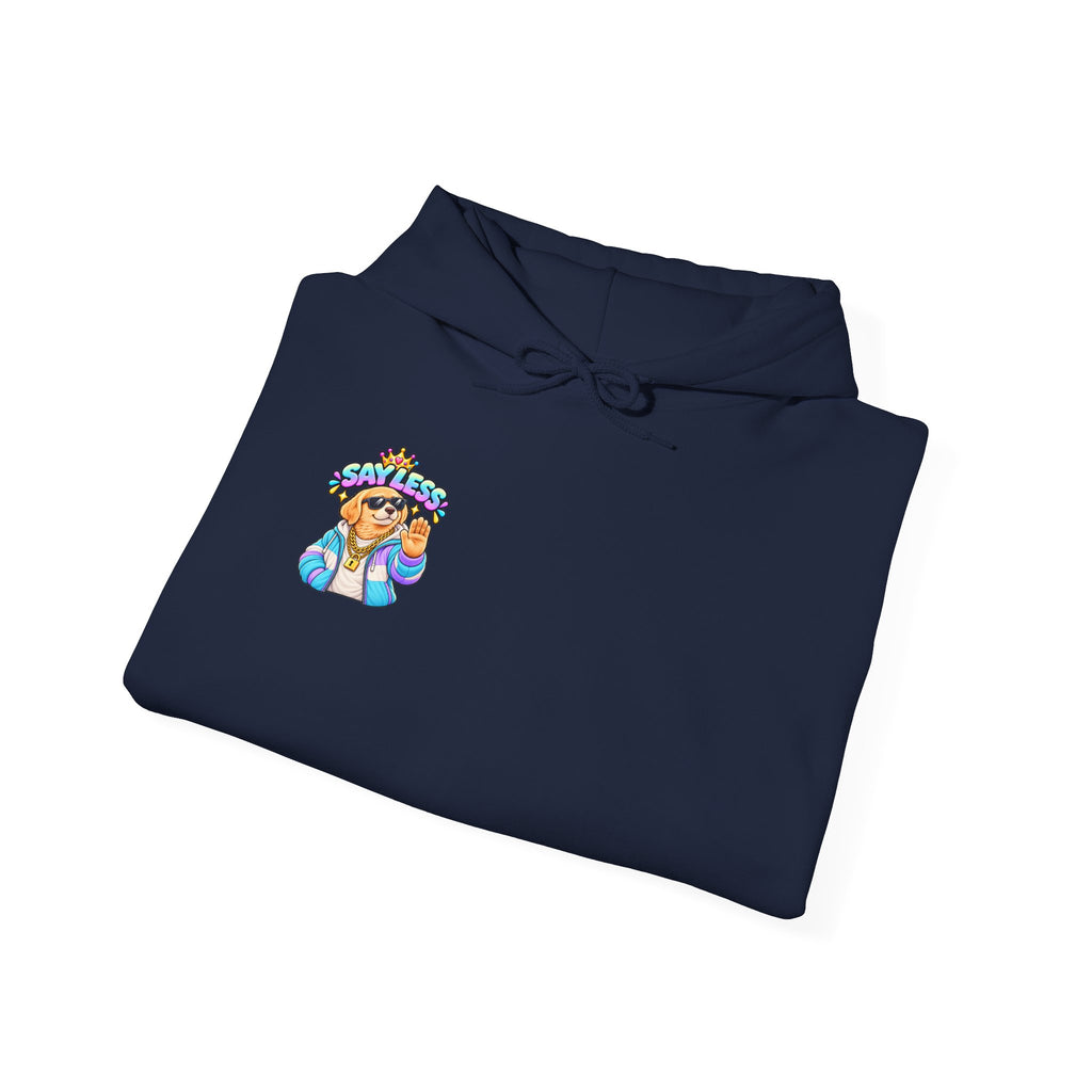 Say Less Golden Retriever - Hoodie — Cute Summer Vacation Graphic Sweatshirt