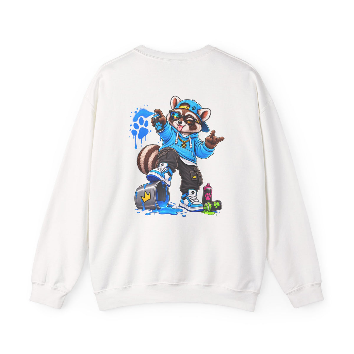 Remy Raccoon Graffiti Sweatshirt
