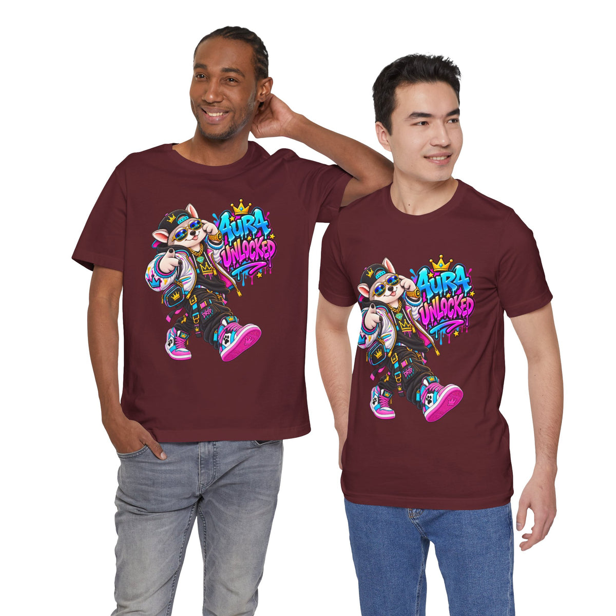 Jynx Alaskan Husky — "Aura Unlocked" Streetwear Graphic Tee