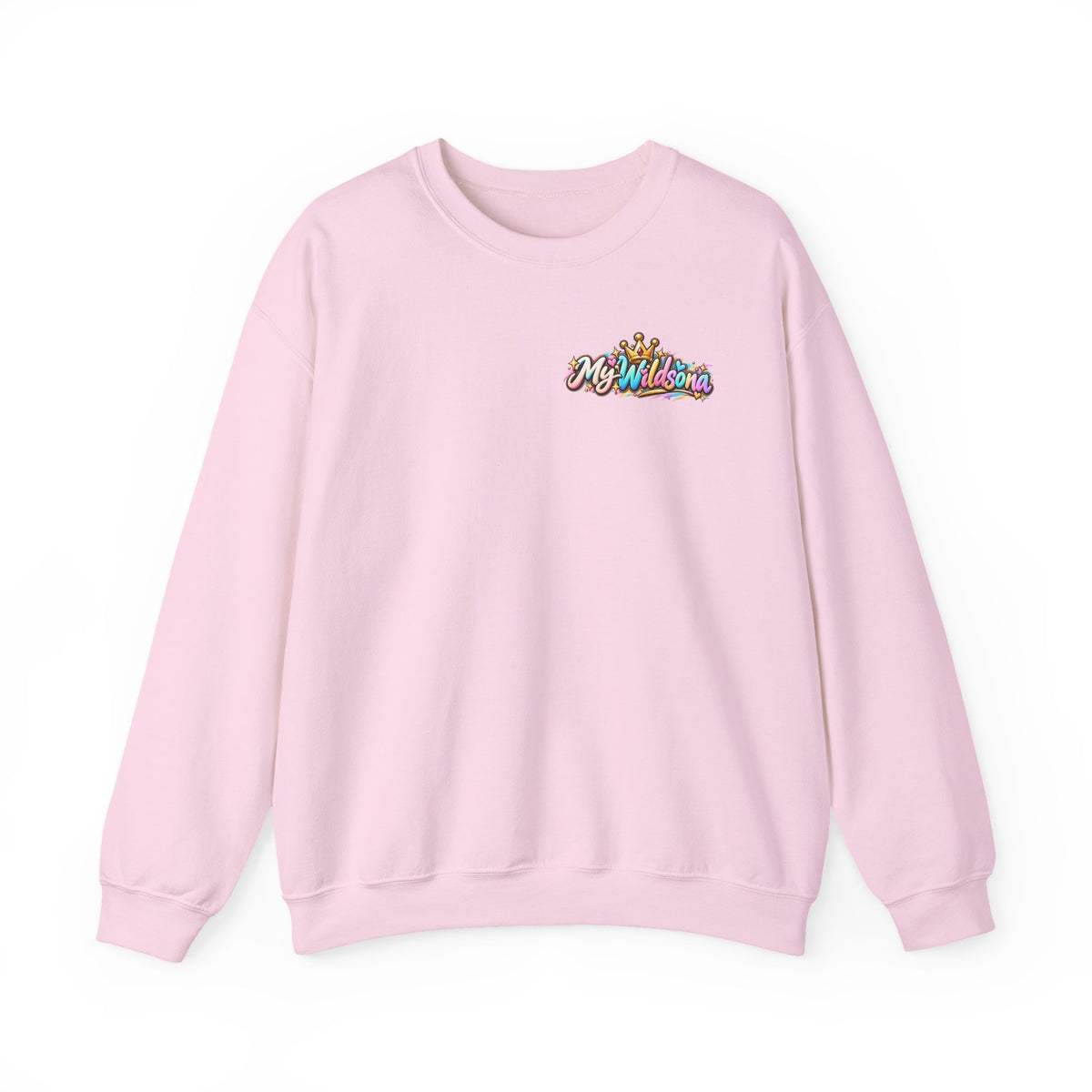 Graphic Sweatshirt — 'My Wildsona' Cute Colorful Dog with Big Personality Character Crewneck