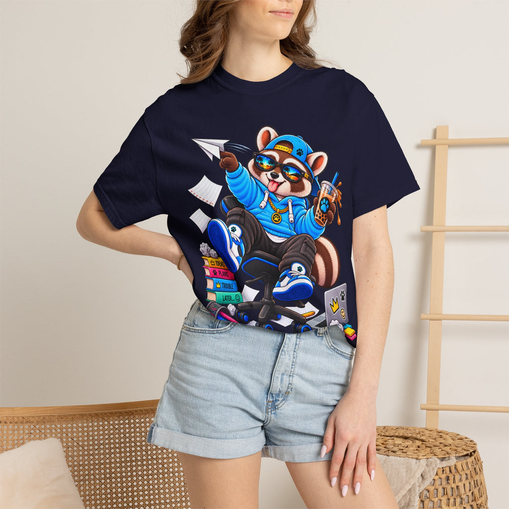 Mischievous Remy Raccoon Graphic T-Shirt
