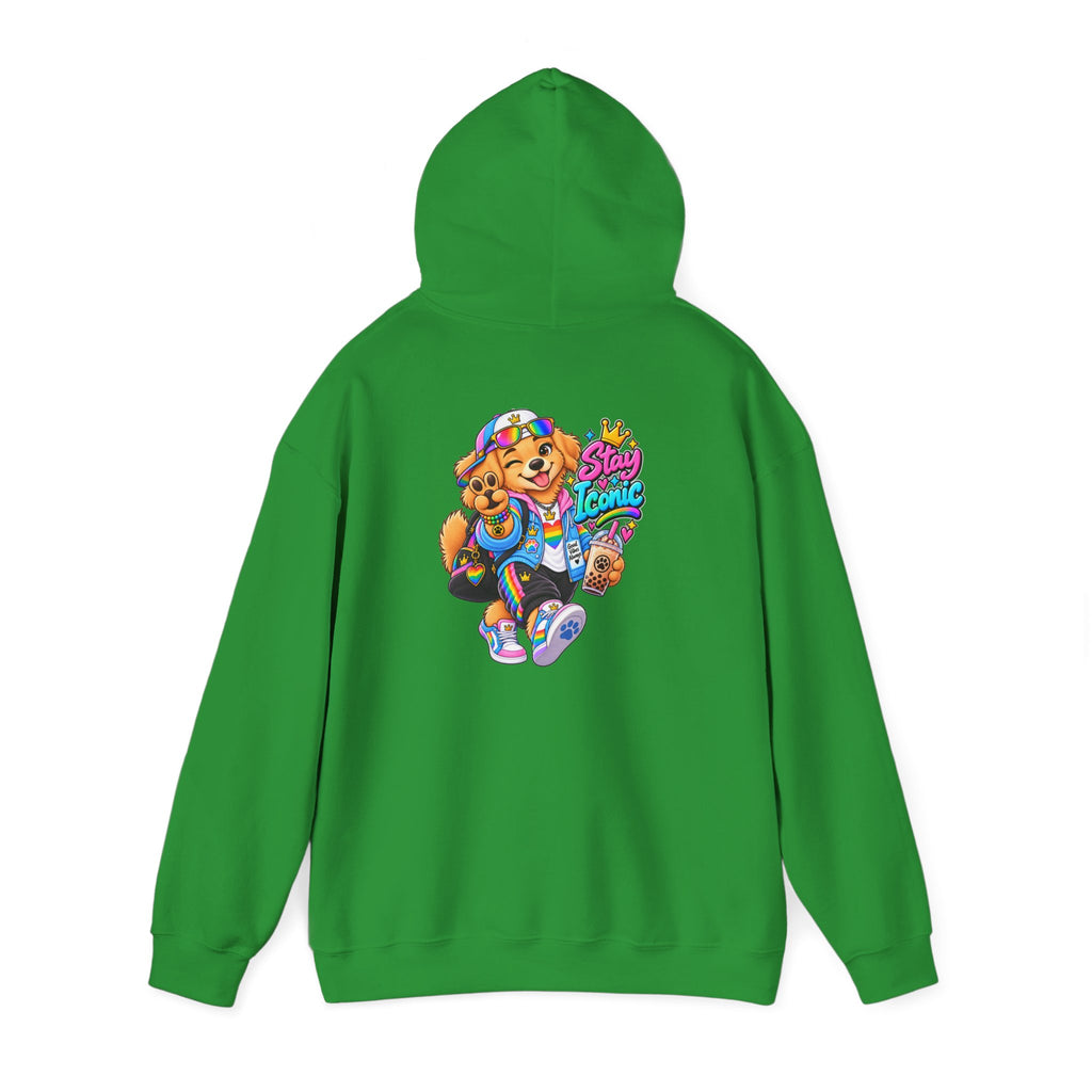 Hoodie — Colorful Big Personality Stay Iconic Pup Graphic