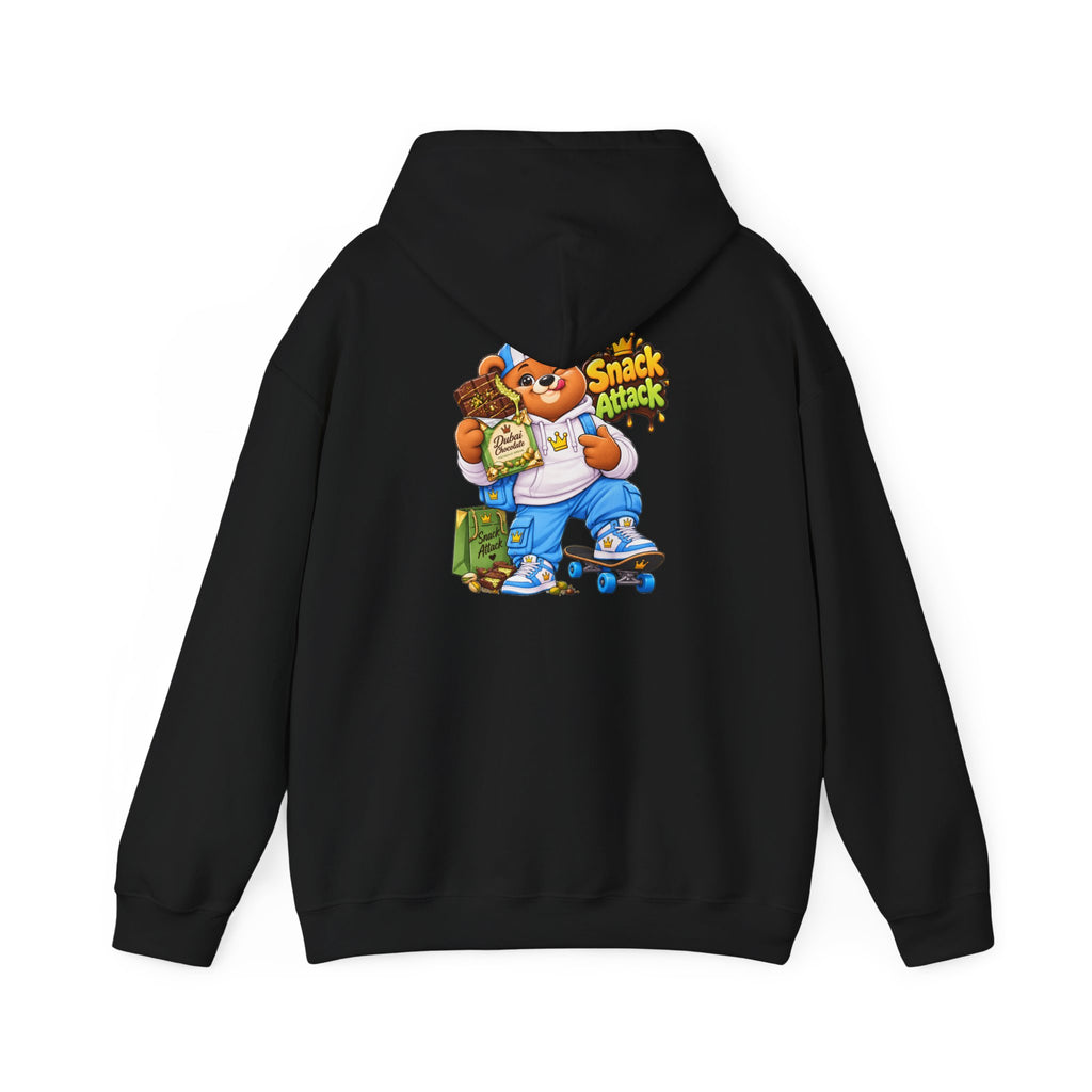 Snack Attack Hoodie — Streetwear Cartoon Money & Chips Graphic Hooded Sweatshirt