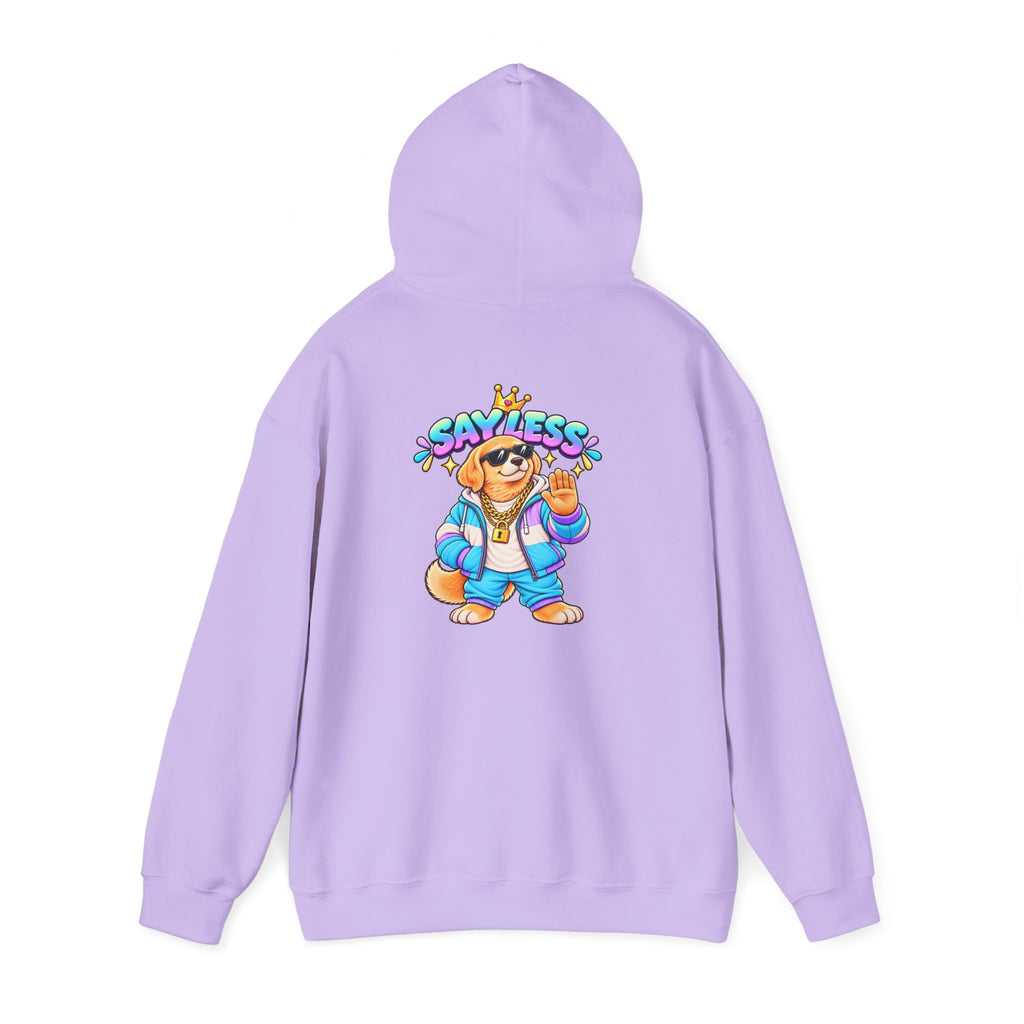 Say Less Golden Retriever Hoodie — Retro Cartoon Streetwear Pullover