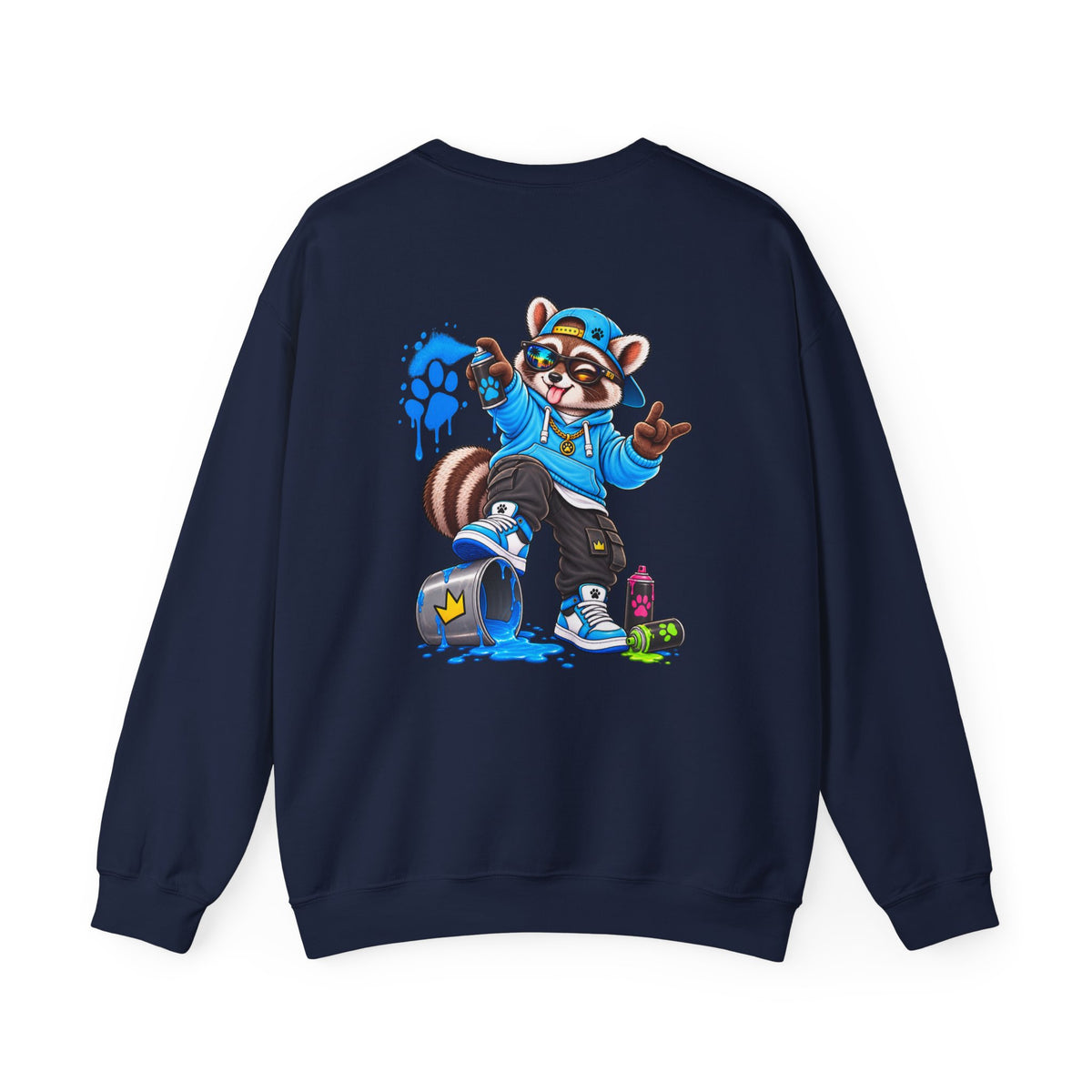 Remy Raccoon Graffiti Sweatshirt