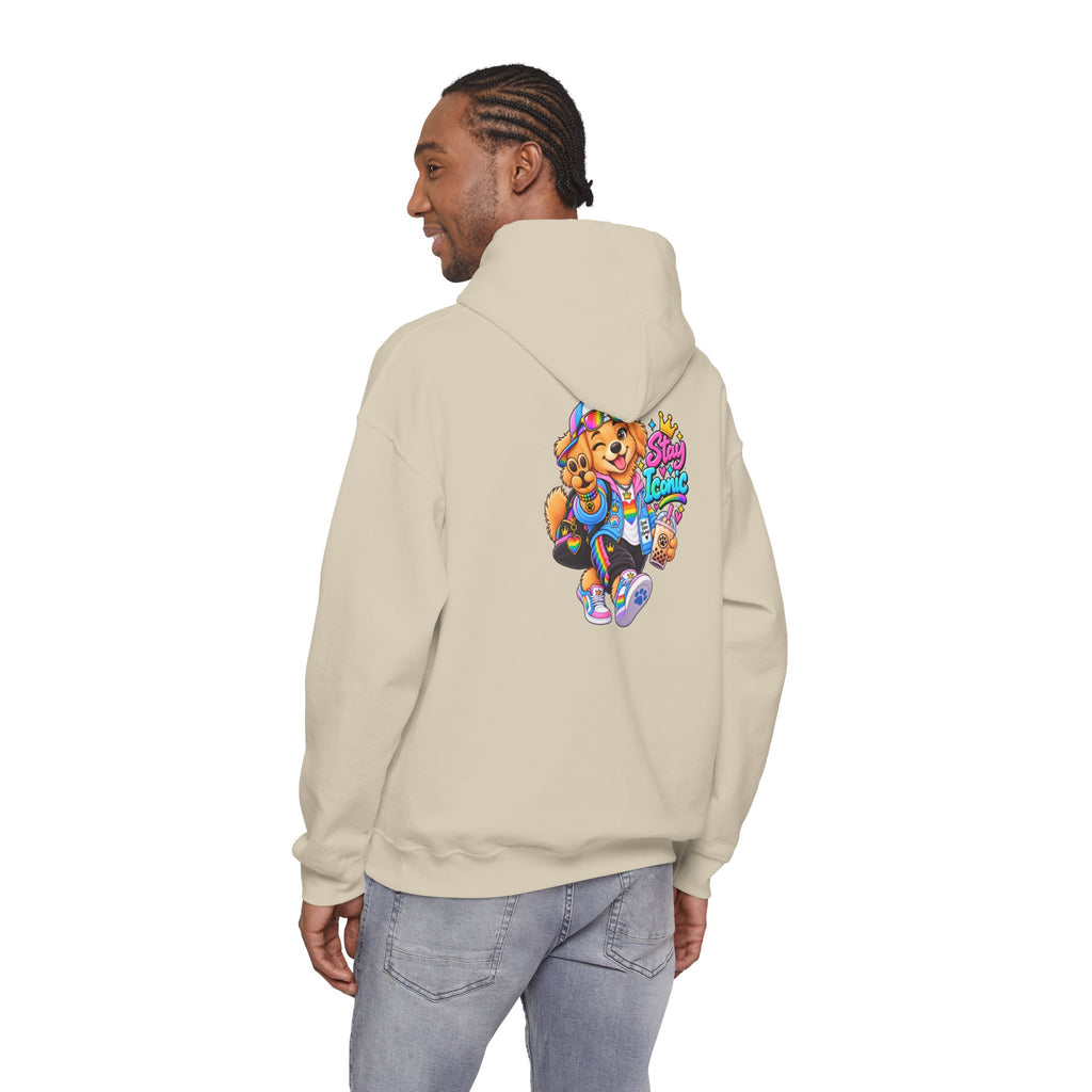 Hoodie — Colorful Big Personality Stay Iconic Pup Graphic
