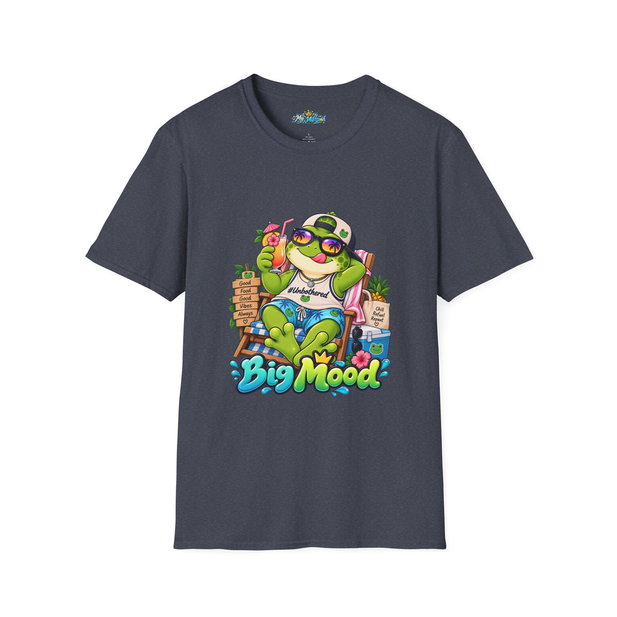 Big Mood Frog T-Shirt — Chill Cartoon Frog Graphic Tee