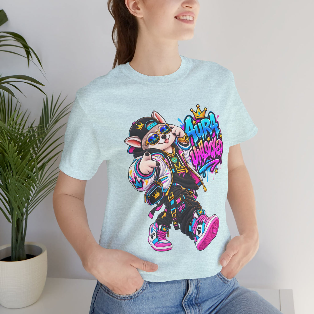 Jynx Alaskan Husky — "Aura Unlocked" Streetwear Graphic Tee