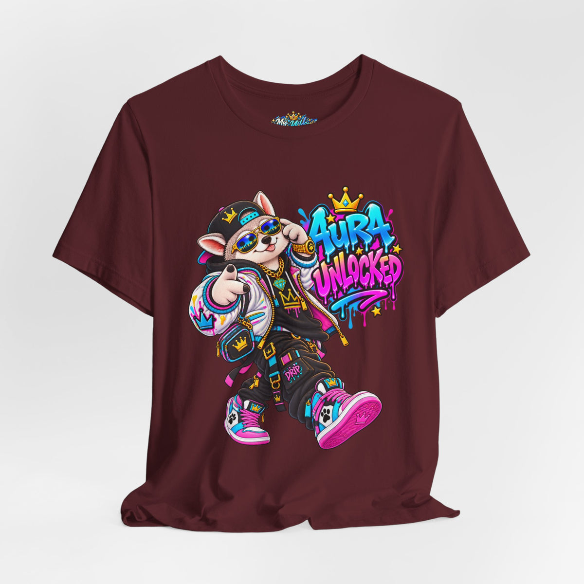 Jynx Alaskan Husky — "Aura Unlocked" Streetwear Graphic Tee