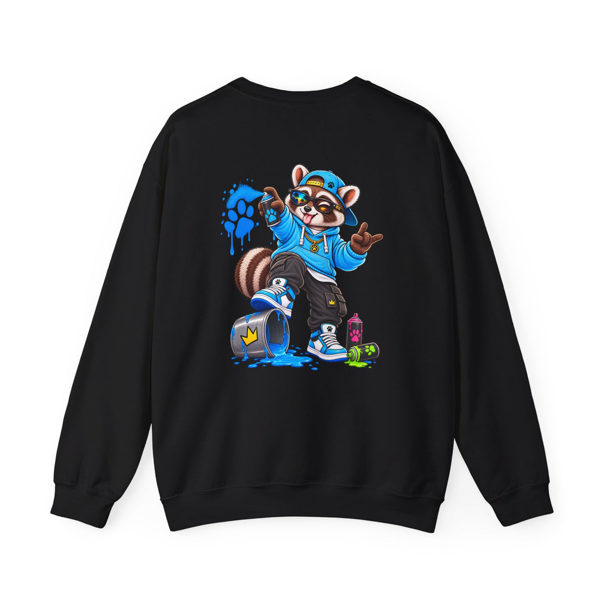Remy Raccoon Graffiti Sweatshirt
