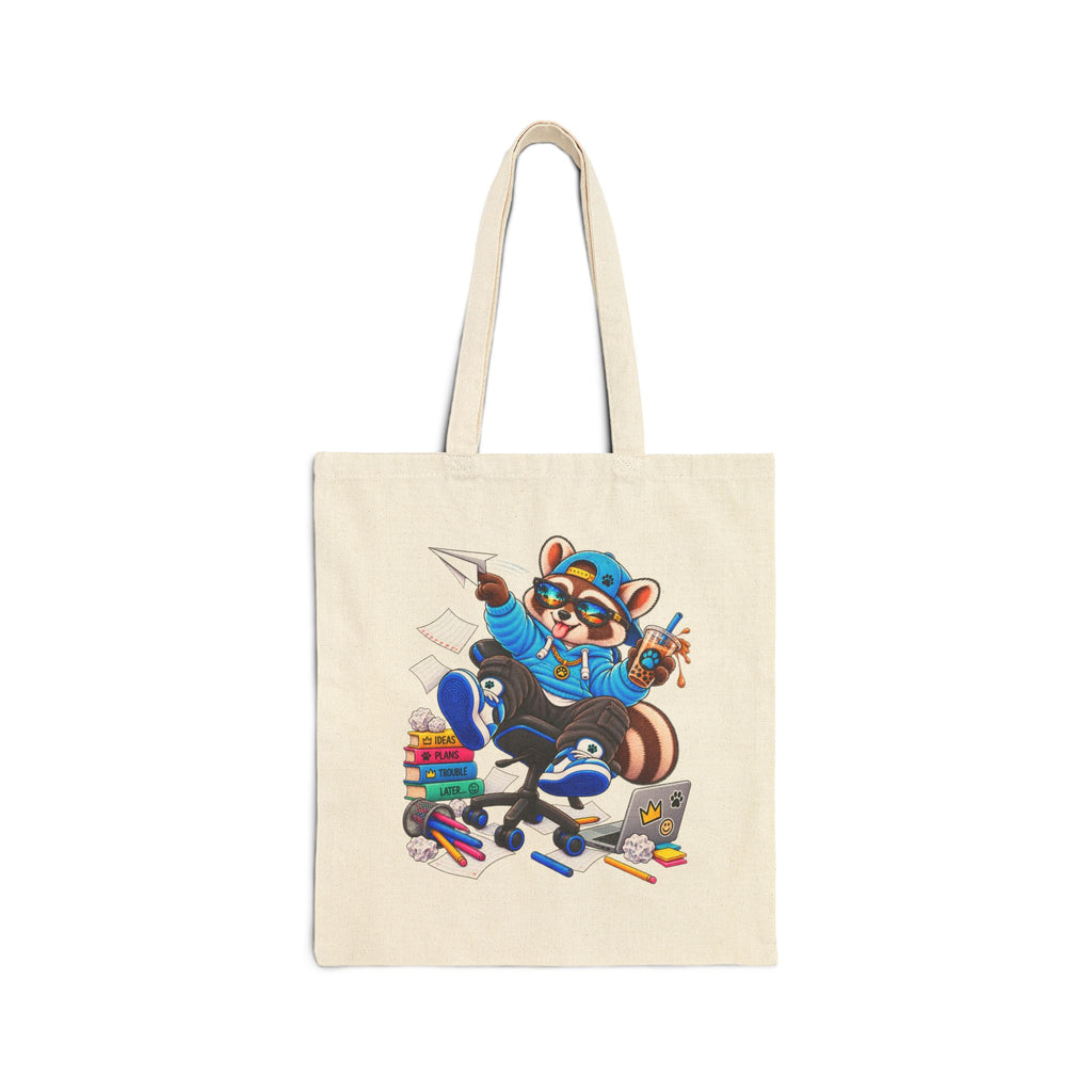 Mischievous Raccoon – Cute Kawaii Shopper Bag