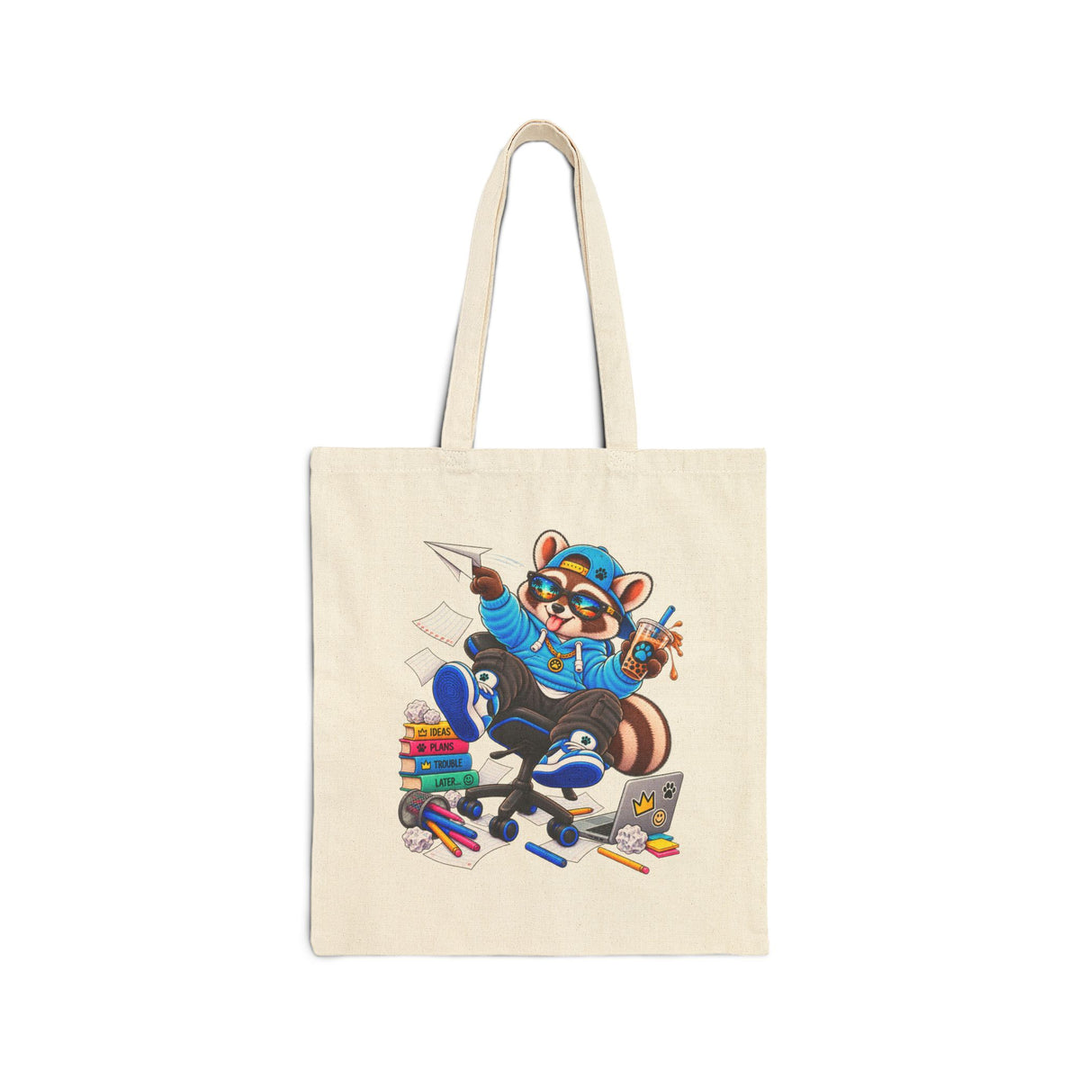 Mischievous Raccoon – Cute Kawaii Shopper Bag