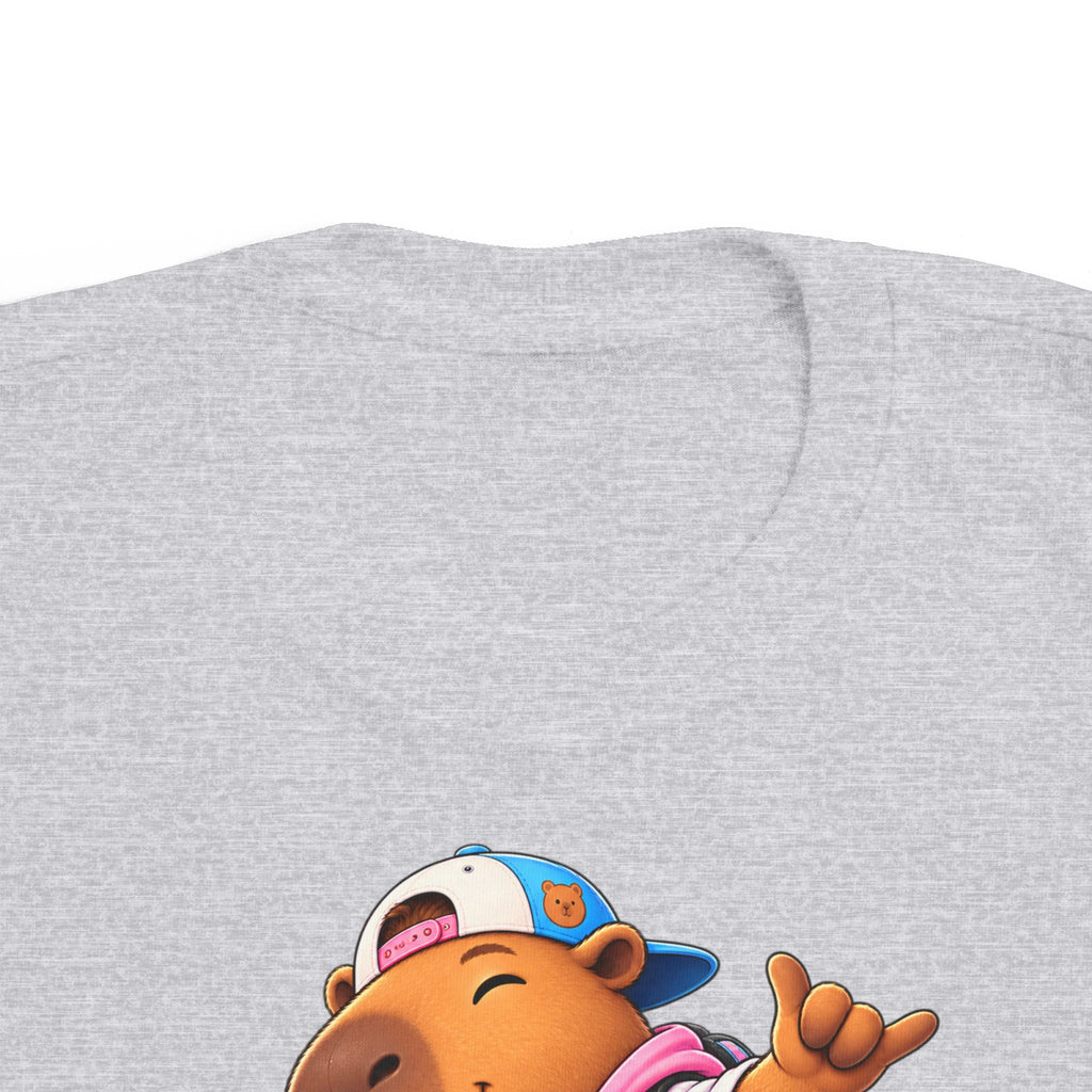Toddler Capybara Skate T-Shirt — Cute Skateboarding Capybara Tee for Kids