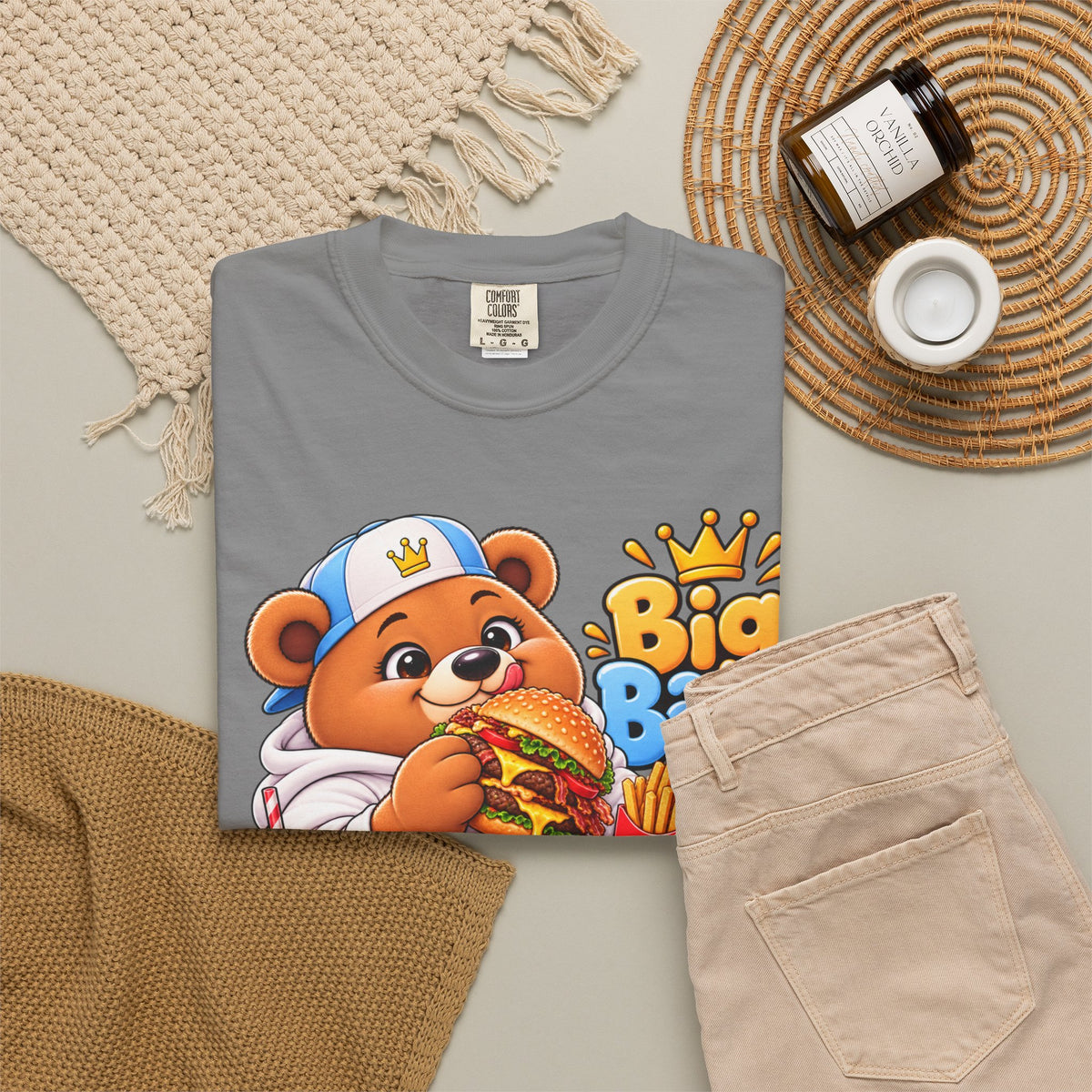 Mochi Big Back Bear - Fast Food - T-Shirt