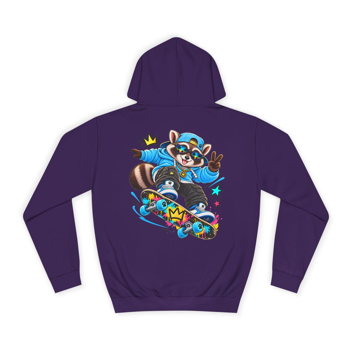 Skateboarding Remy Raccoon Hoodie