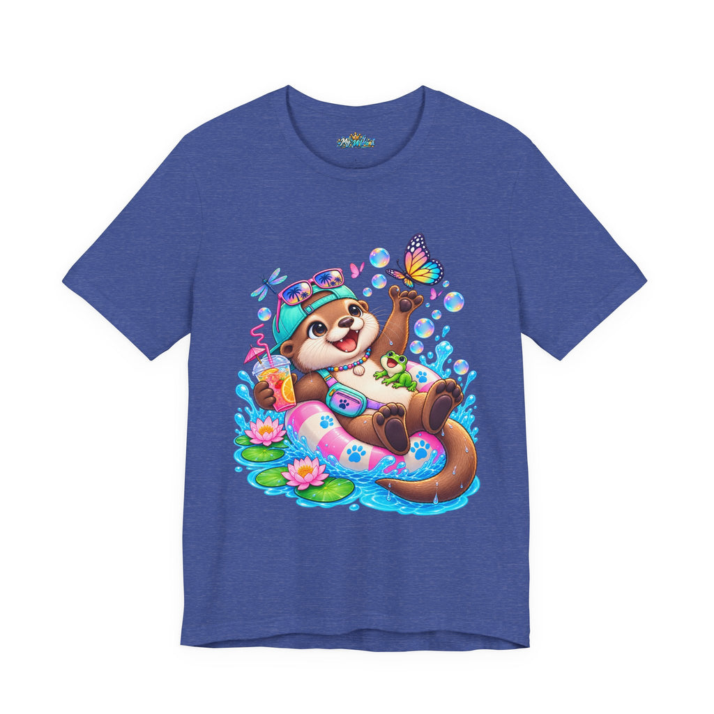 Otter Floatie T-Shirt — Cute Summer Otter with Butterfly Tee