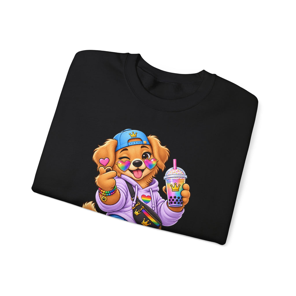 Cute Big Personality Hip-Hop Dog Crewneck Sweatshirt