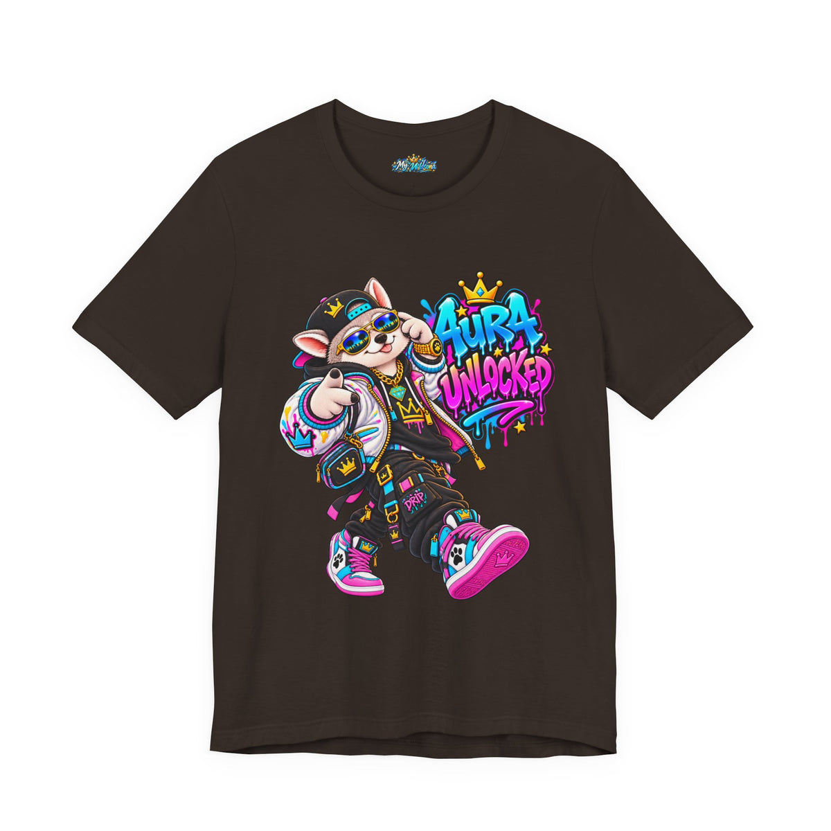 Jynx Alaskan Husky — "Aura Unlocked" Streetwear Graphic Tee