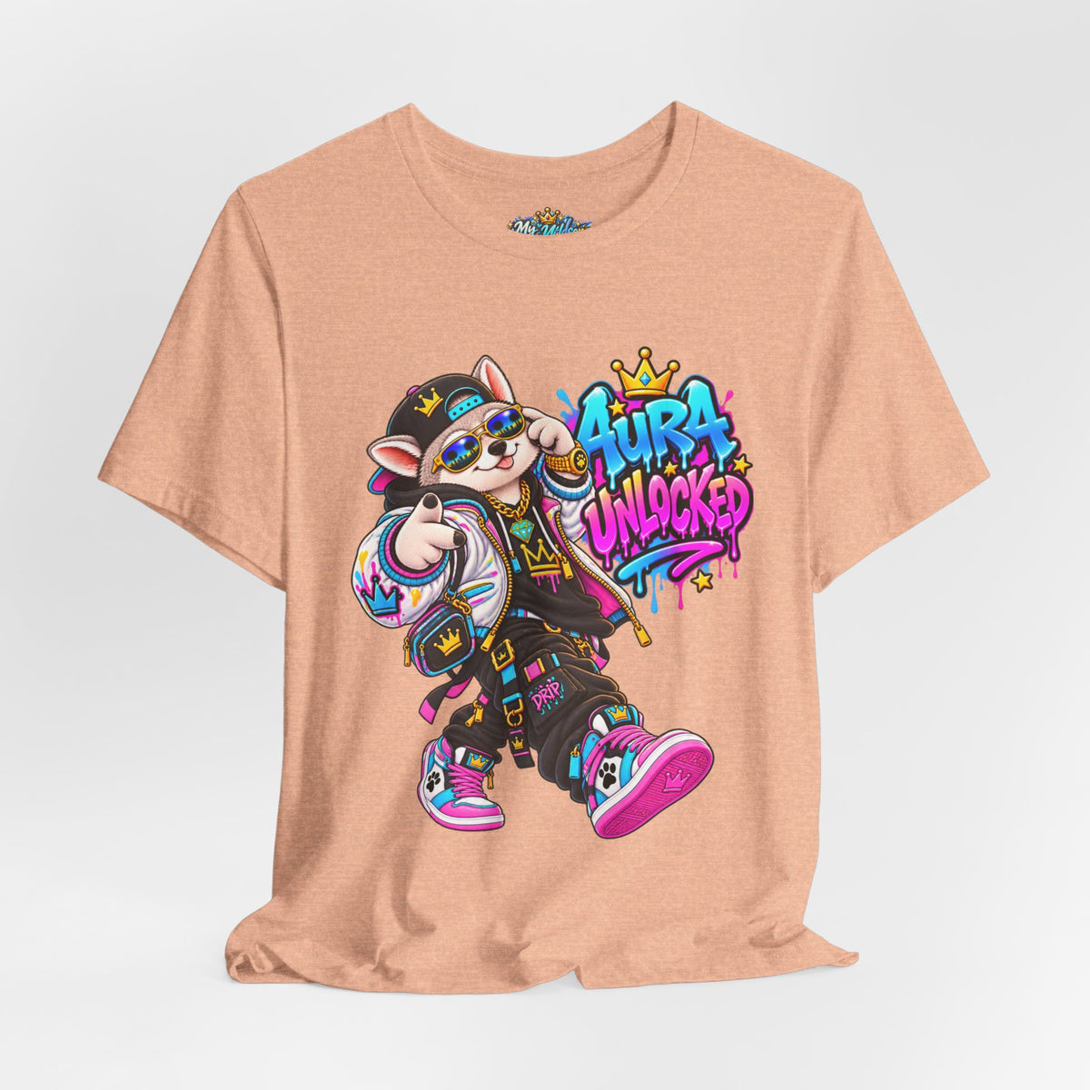 Jynx Alaskan Husky — "Aura Unlocked" Streetwear Graphic Tee