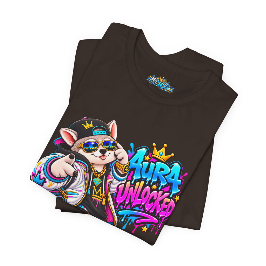 Jynx Alaskan Husky — "Aura Unlocked" Streetwear Graphic Tee