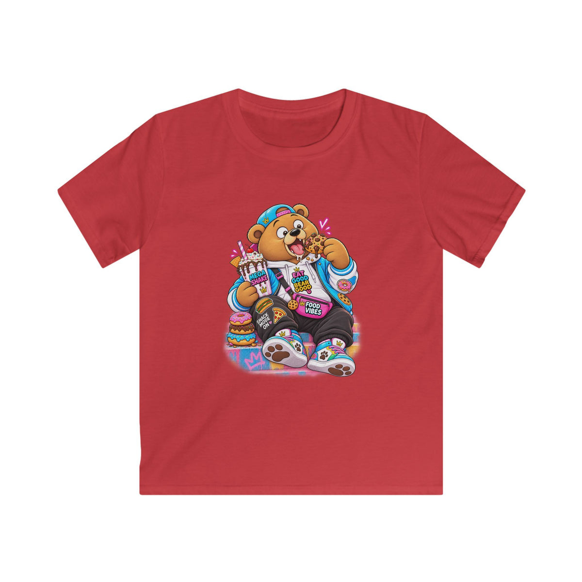 Mochi Big Back Bear Graphic Kids T-Shirt