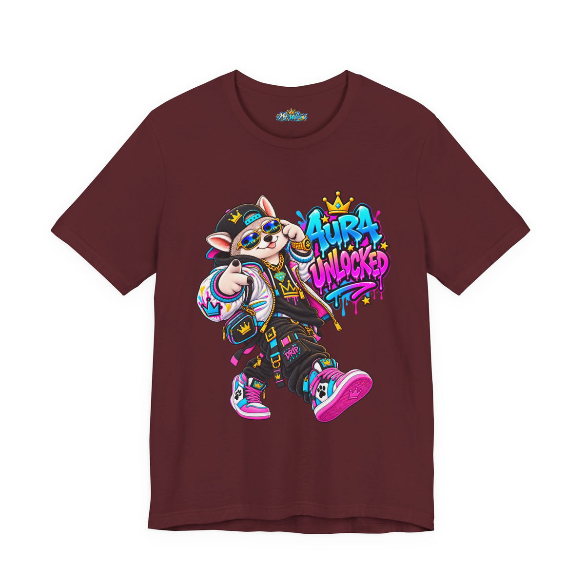 Jynx Alaskan Husky — "Aura Unlocked" Streetwear Graphic Tee