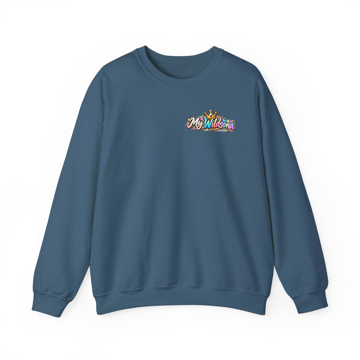 Graphic Sweatshirt — 'My Wildsona' Cute Colorful Dog with Big Personality Character Crewneck