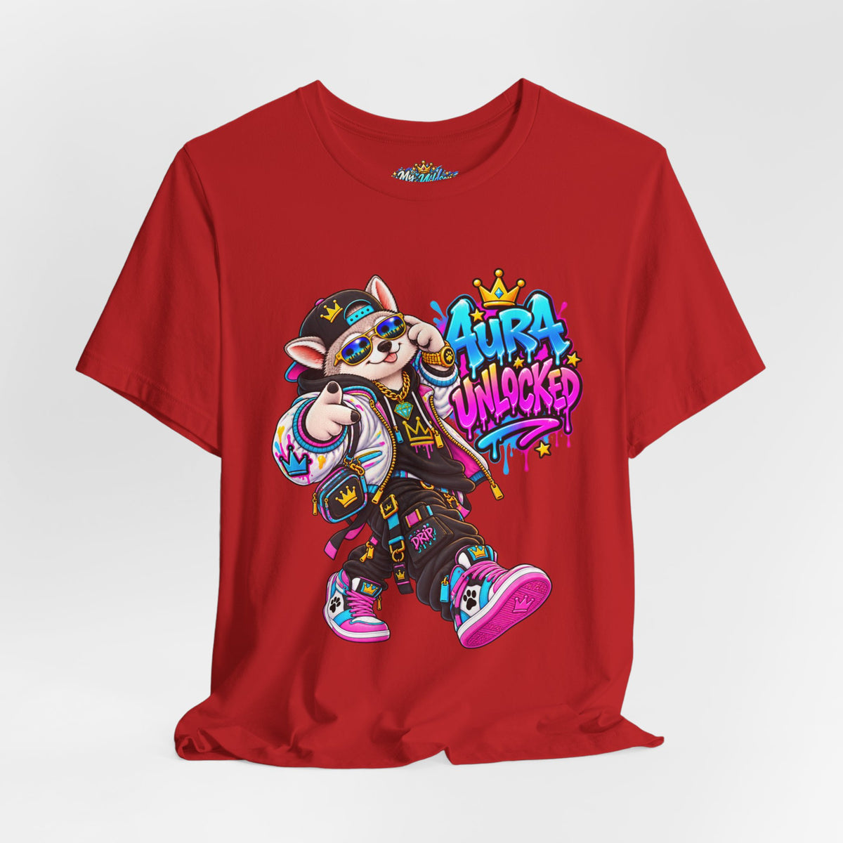 Jynx Alaskan Husky — "Aura Unlocked" Streetwear Graphic Tee