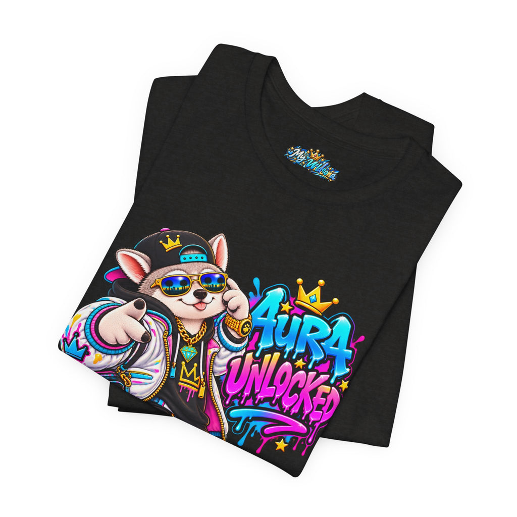 Jynx Alaskan Husky — "Aura Unlocked" Streetwear Graphic Tee