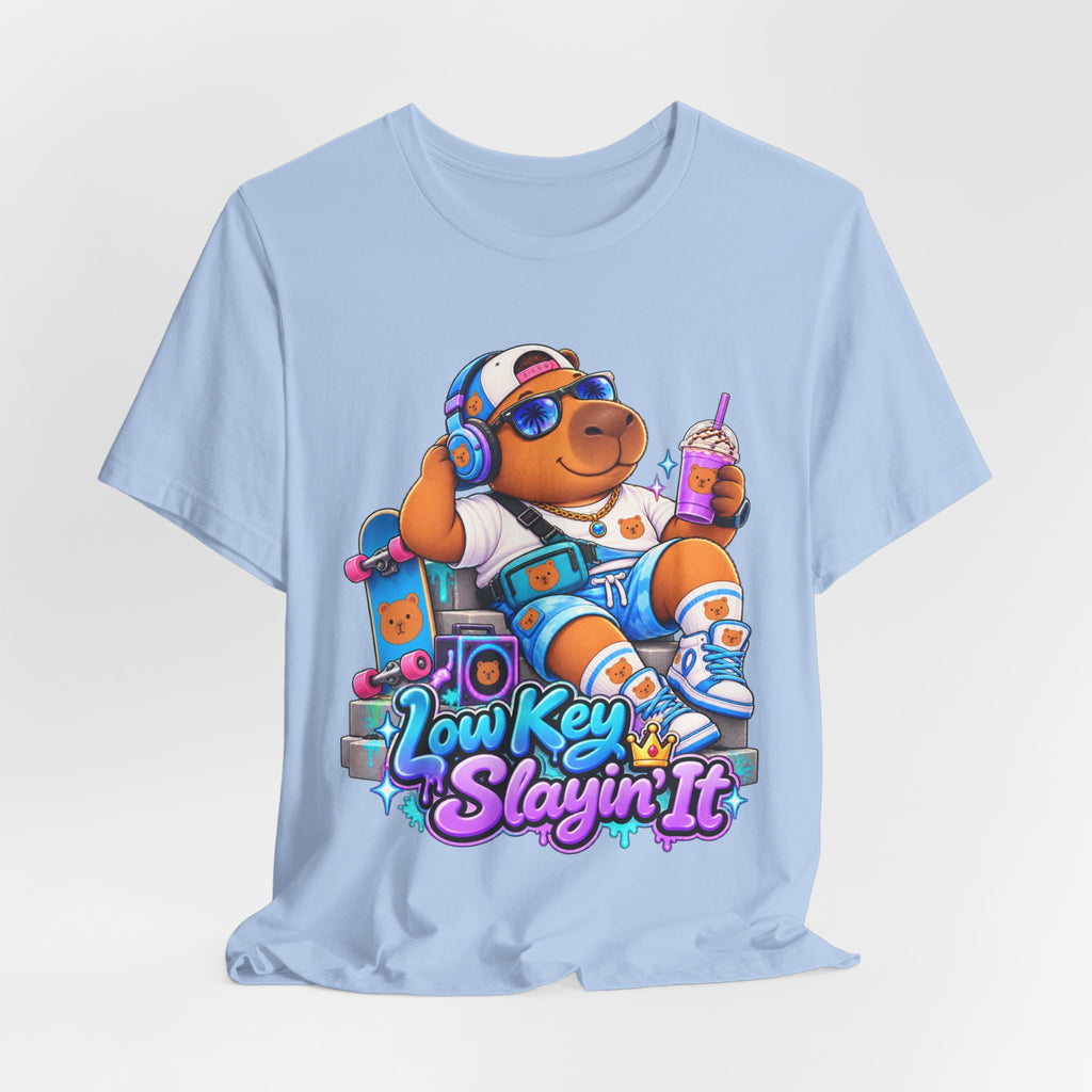 Low Key Slayin' It Capybara T-Shirt