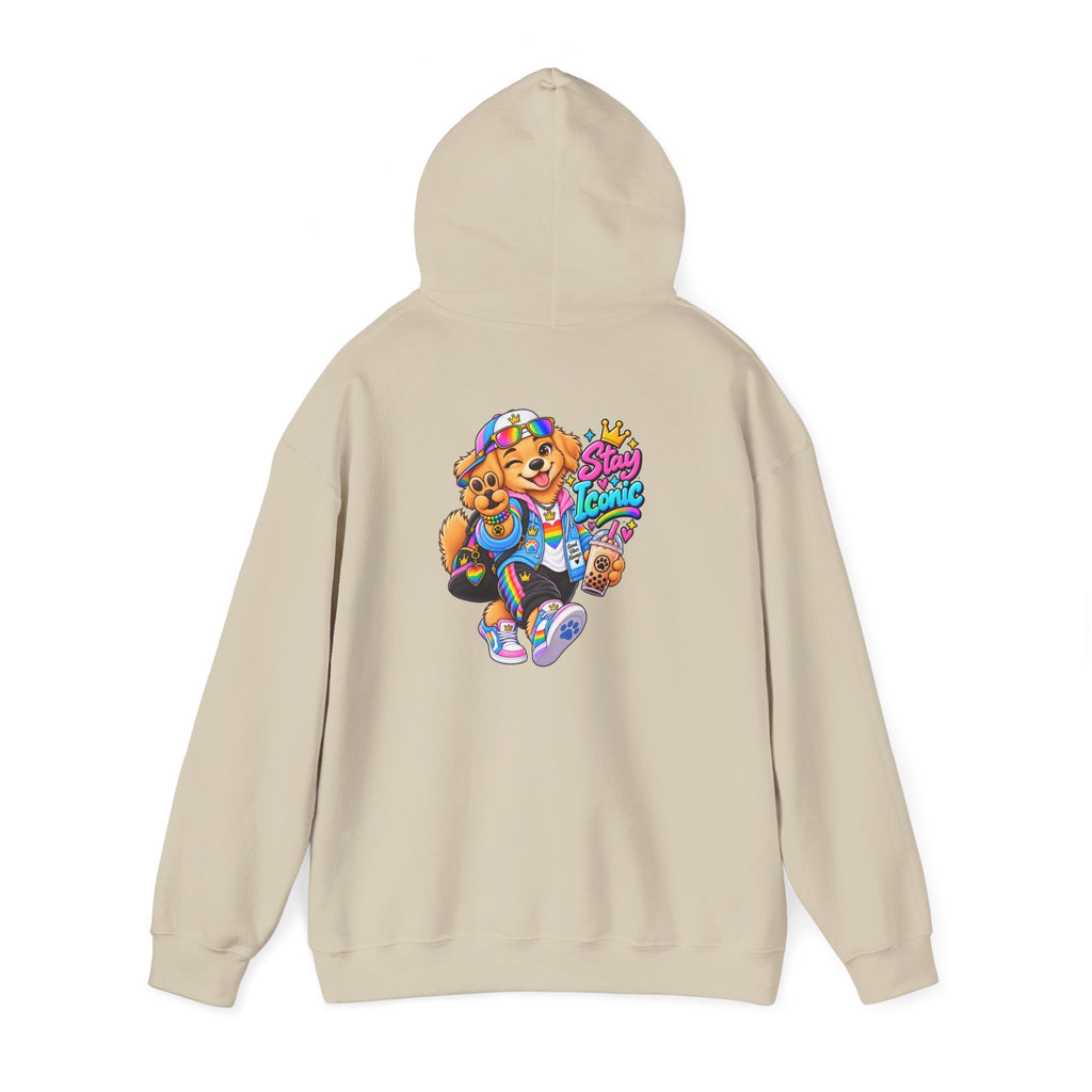 Hoodie — Colorful Big Personality Stay Iconic Pup Graphic