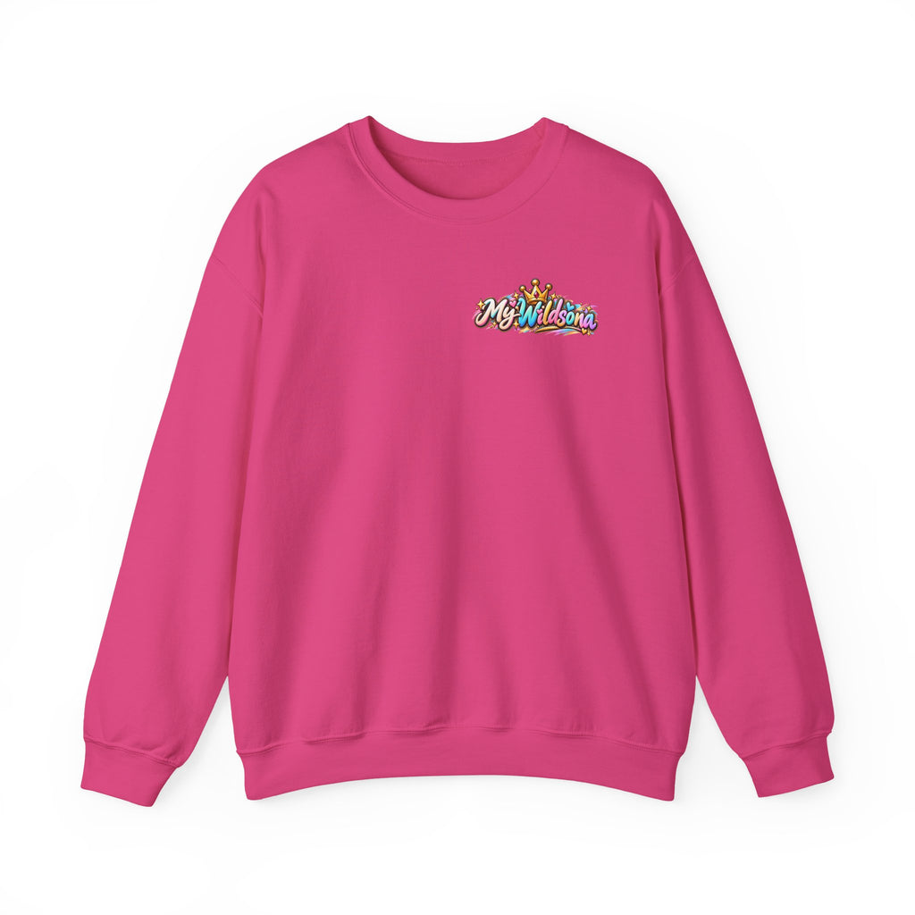 Graphic Sweatshirt — 'My Wildsona' Cute Colorful Dog with Big Personality Character Crewneck