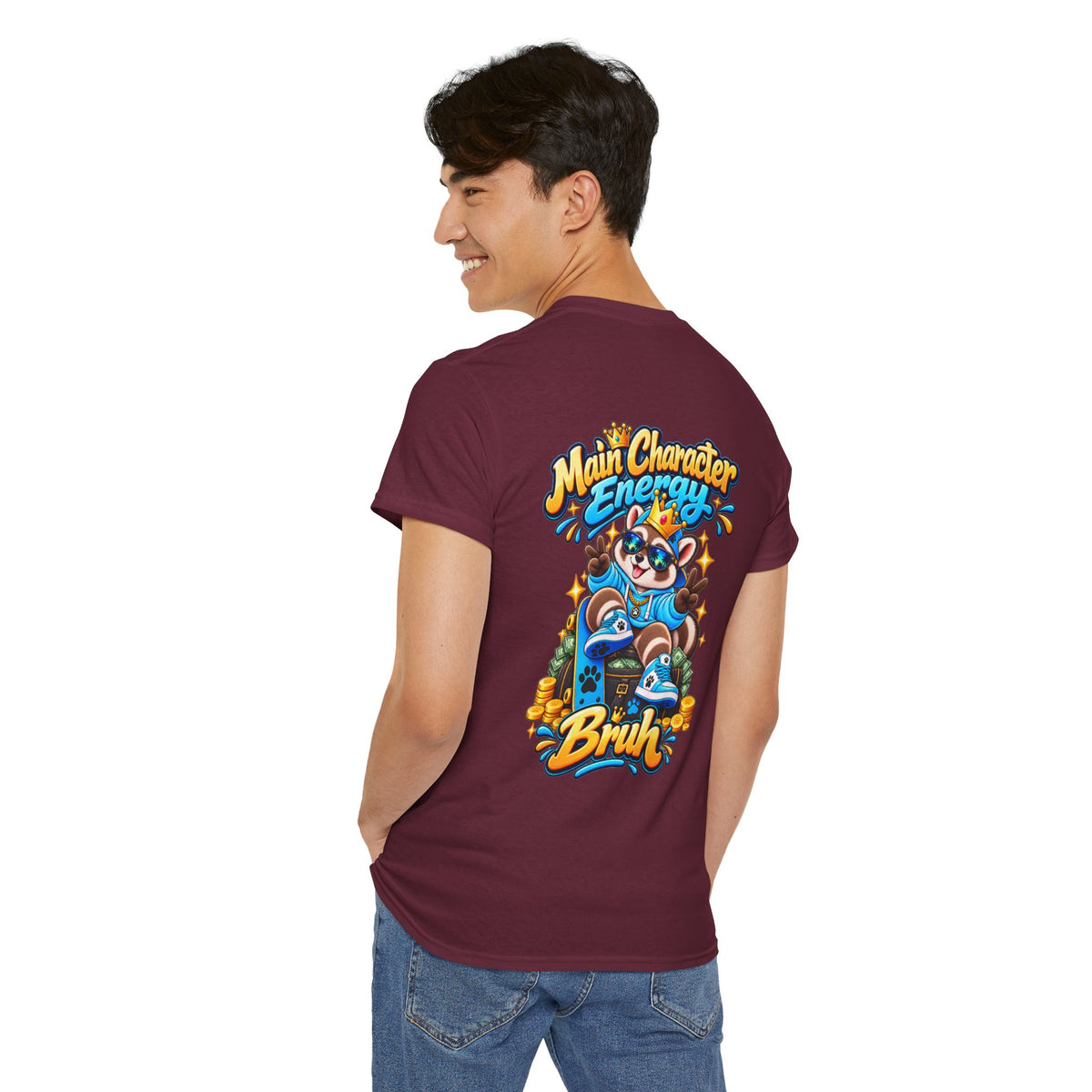 Remy Raccoon Main Character Energy Graphic Tee